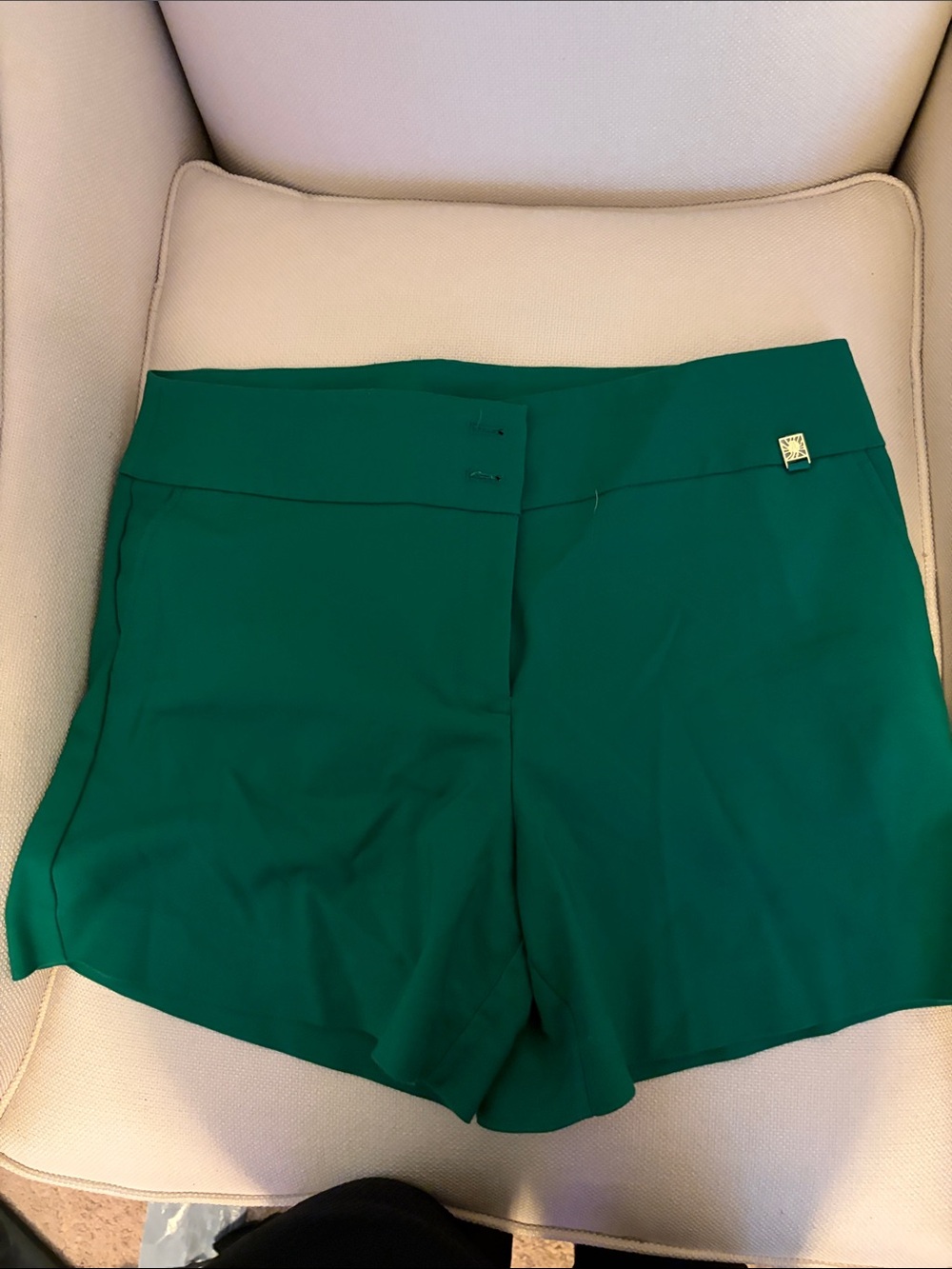Anne Klein Emerald High-Waist Dress Shorts